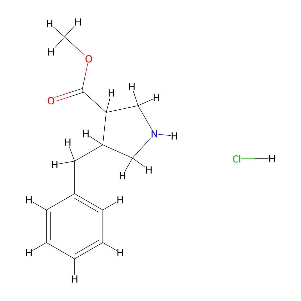 Methyl 4-benzylpyrrolidine-3-carboxylate hydrochloride molecular structure, CAS 2503203-73-2