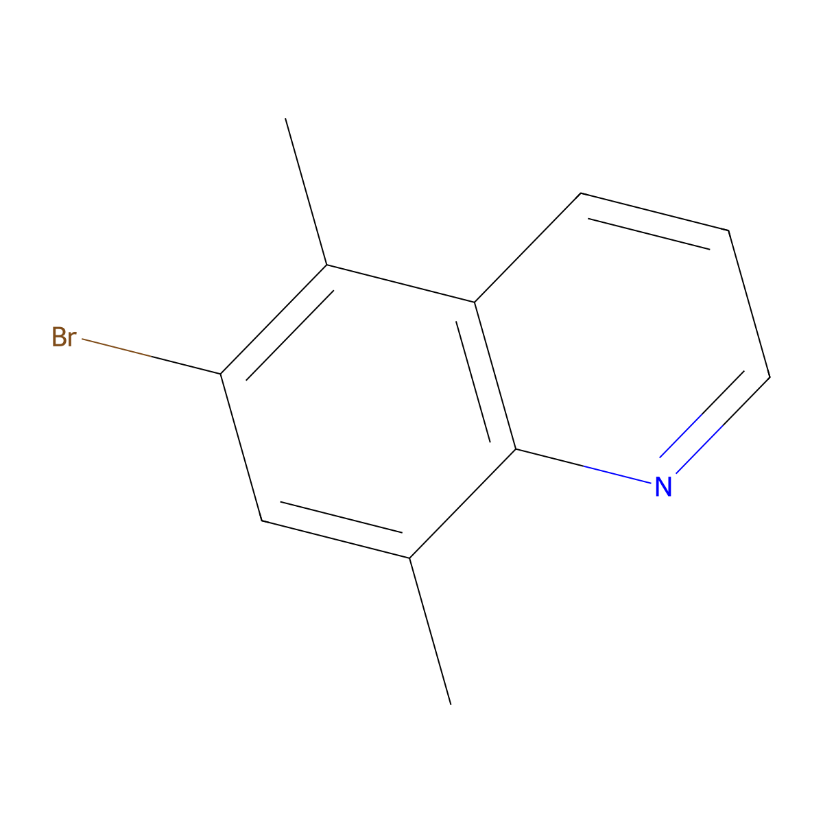 6-Bromo-5,8-dimethylquinoline molecular structure, CAS 2503204-32-6