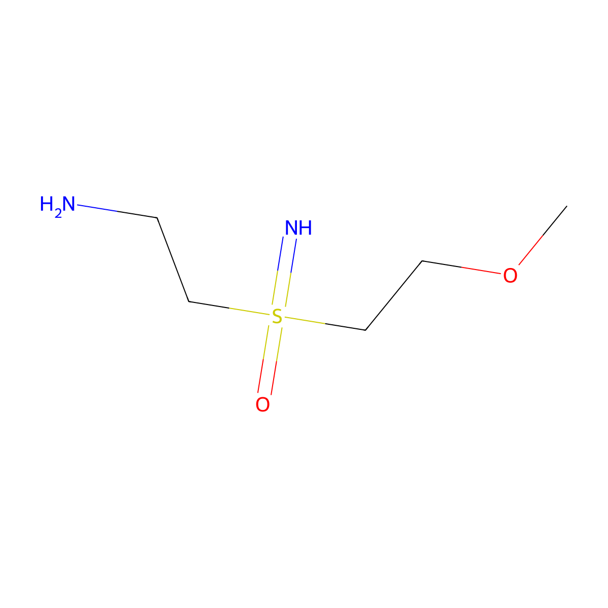(2-Aminoethyl)(imino)(2-methoxyethyl)-lambda6-sulfanone molecular structure, CAS 2503204-35-9