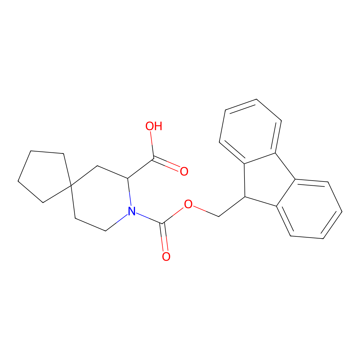 8-(9H-Fluoren-9-ylmethoxycarbonyl)-8-azaspiro[4.5]decane-9-carboxylic acid molecular structure, CAS 2503204-39-3