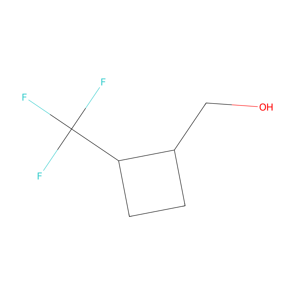 [2-(Trifluoromethyl)cyclobutyl]methanol molecular structure, CAS 2503204-47-3