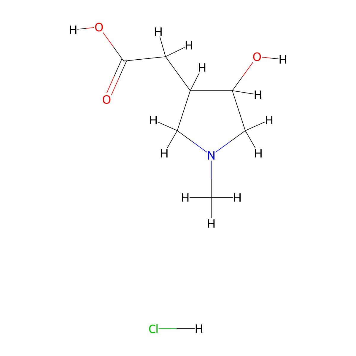 2-(4-Hydroxy-1-methylpyrrolidin-3-yl)acetic acid hydrochloride molecular structure, CAS 2503204-73-5