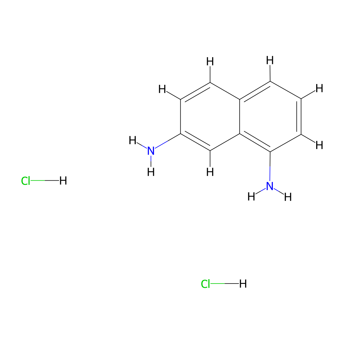 Naphthalene-1,7-diaminedihydrochloride molecular structure, CAS 2503204-90-6