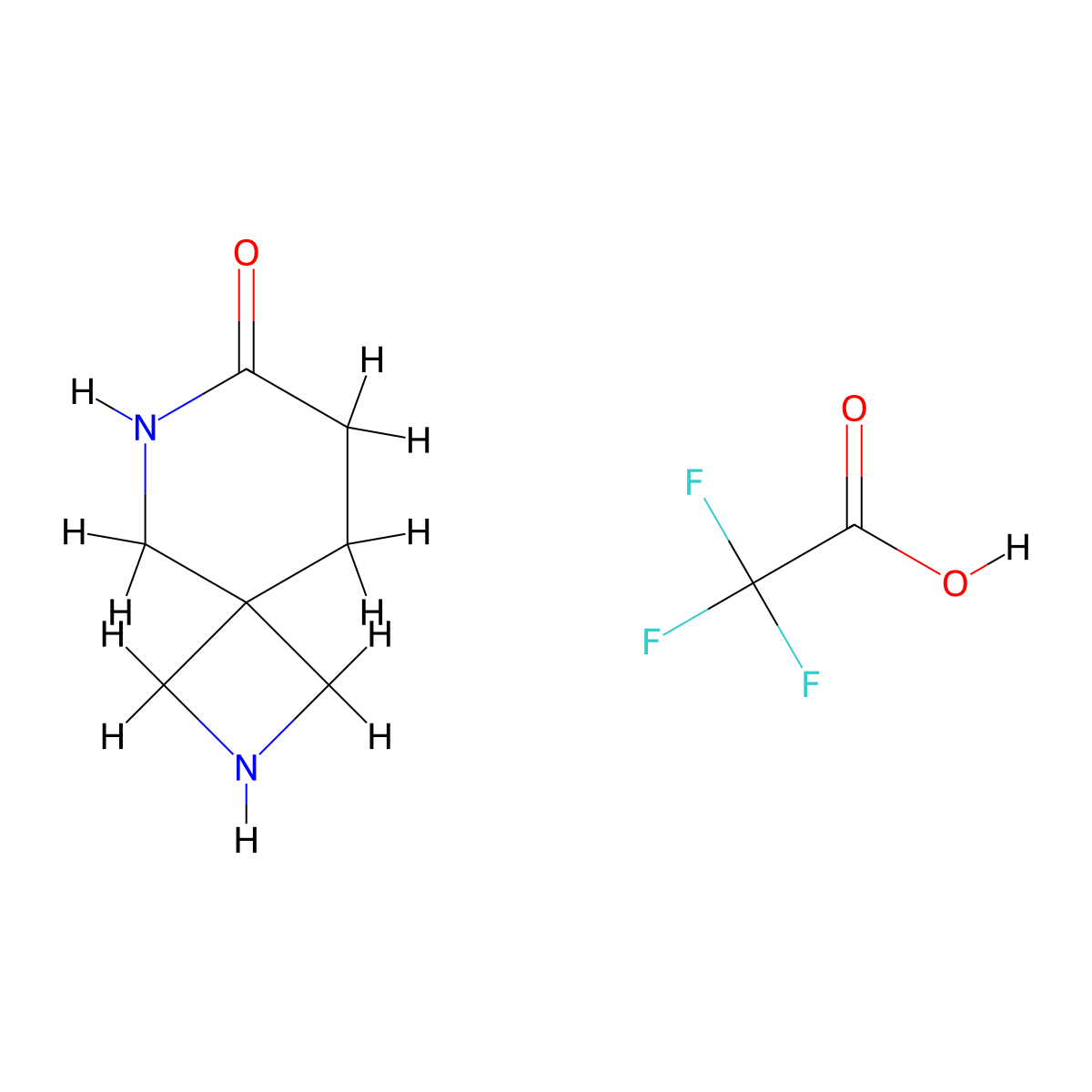 2,6-Diazaspiro[3.5]nonan-7-one;2,2,2-trifluoroacetic acid molecular structure, CAS 2503204-94-0