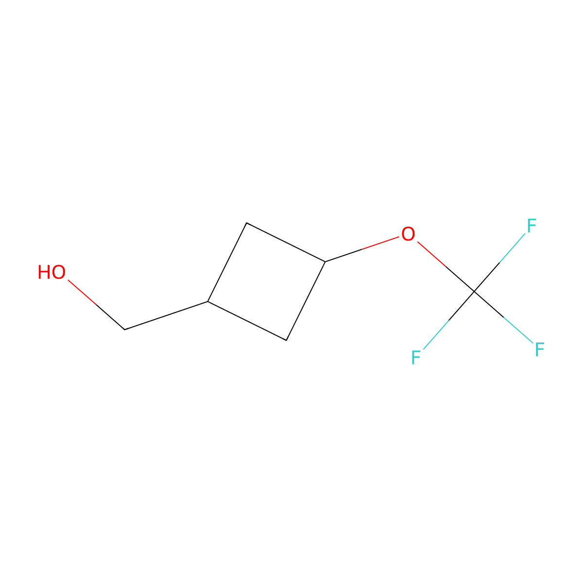[3-(Trifluoromethoxy)cyclobutyl]methanol molecular structure, CAS 2503205-04-5