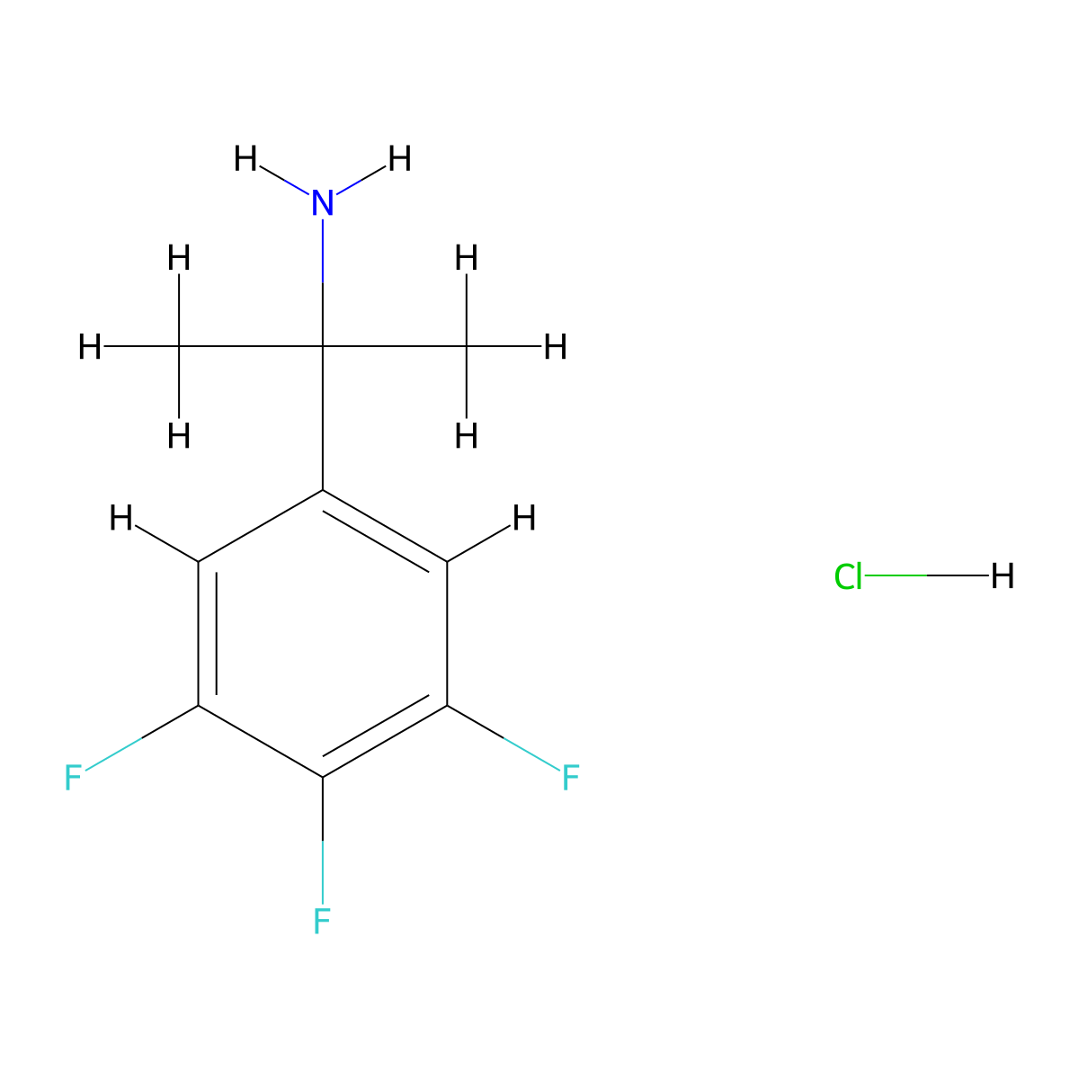 2-(3,4,5-Trifluorophenyl)propan-2-amine hydrochloride molecular structure, CAS 2503205-12-5