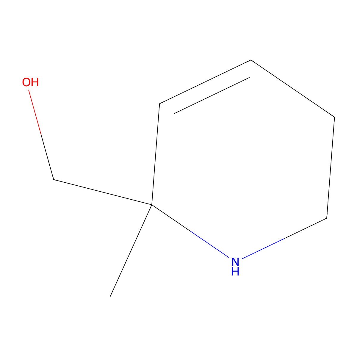 (2-Methyl-1,2,5,6-tetrahydropyridin-2-yl)methanol molecular structure, CAS 2503205-14-7