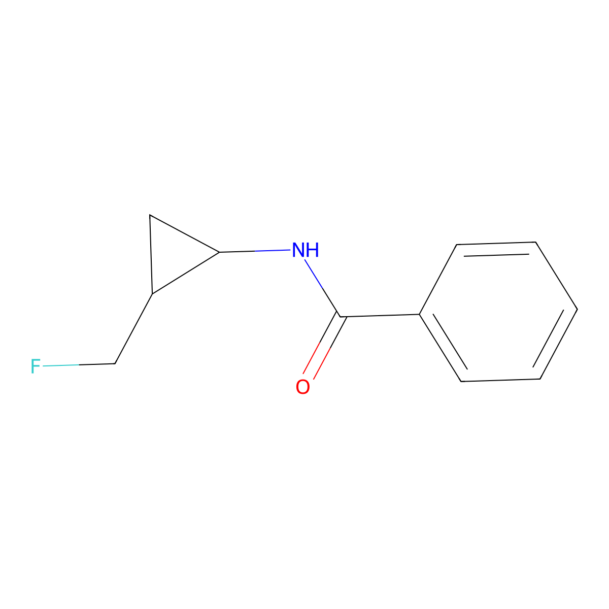 N-[2-(fluoromethyl)cyclopropyl]benzamide molecular structure, CAS 2503205-38-5