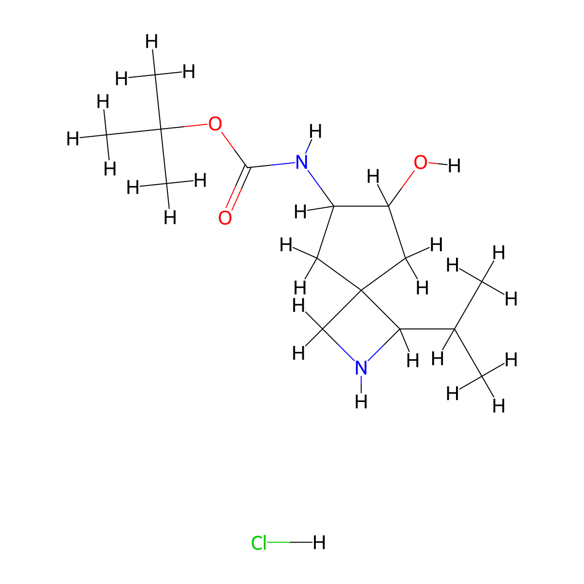 tert-butyl N-[7-hydroxy-1-(propan-2-yl)-2-azaspiro[3.4]octan-6-yl]carbamate hydrochloride molecular structure, CAS 2503205-69-2