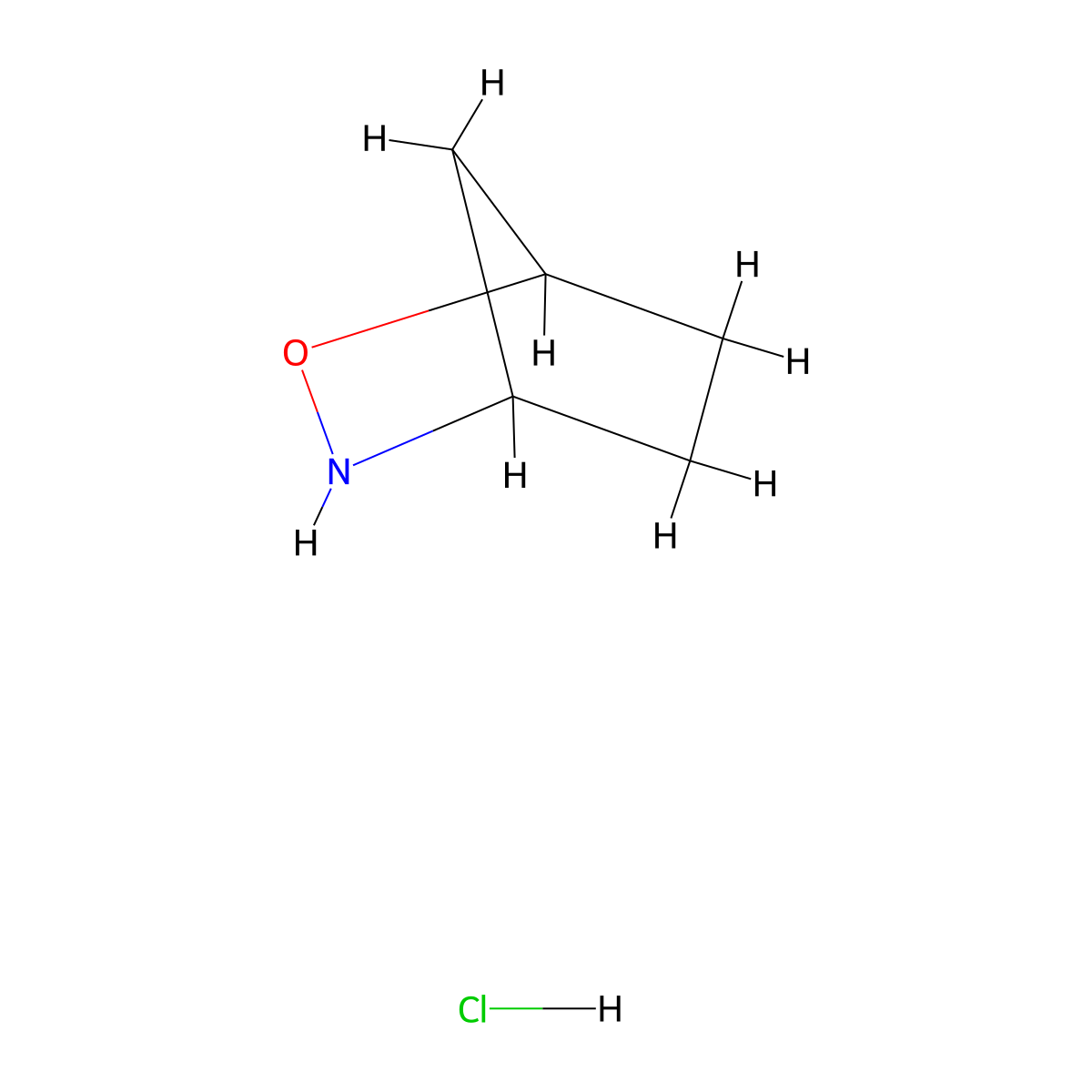 2-Oxa-3-azabicyclo[2.2.1]heptanehydrochloride molecular structure, CAS 2503205-86-3
