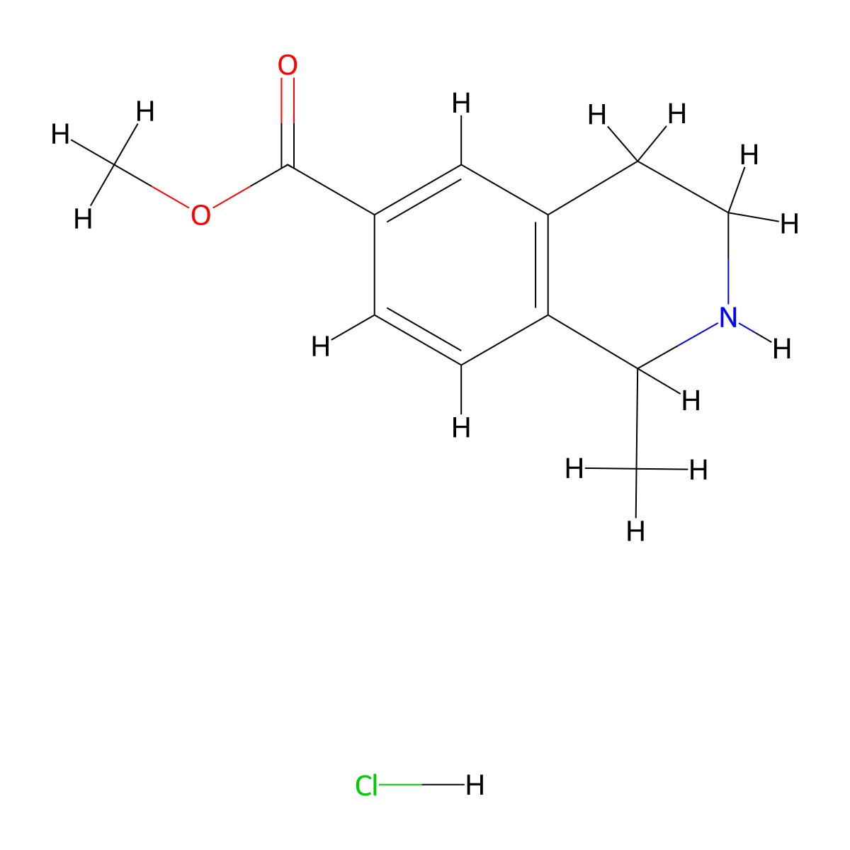 Methyl1-methyl-1,2,3,4-tetrahydroisoquinoline-6-carboxylatehydrochloride molecular structure, CAS 2503206-28-6