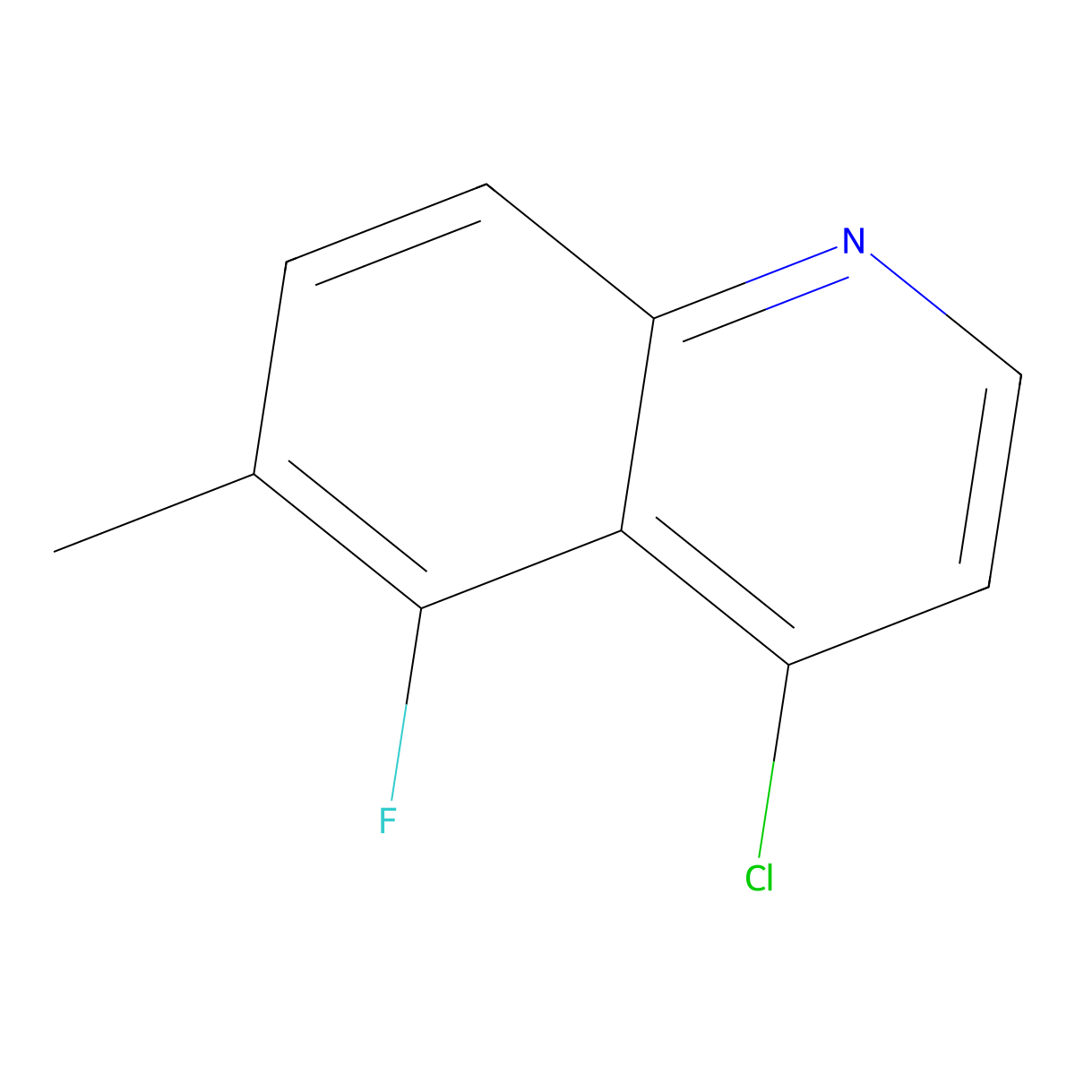 4-Chloro-5-fluoro-6-methylquinoline molecular structure, CAS 2503206-62-8