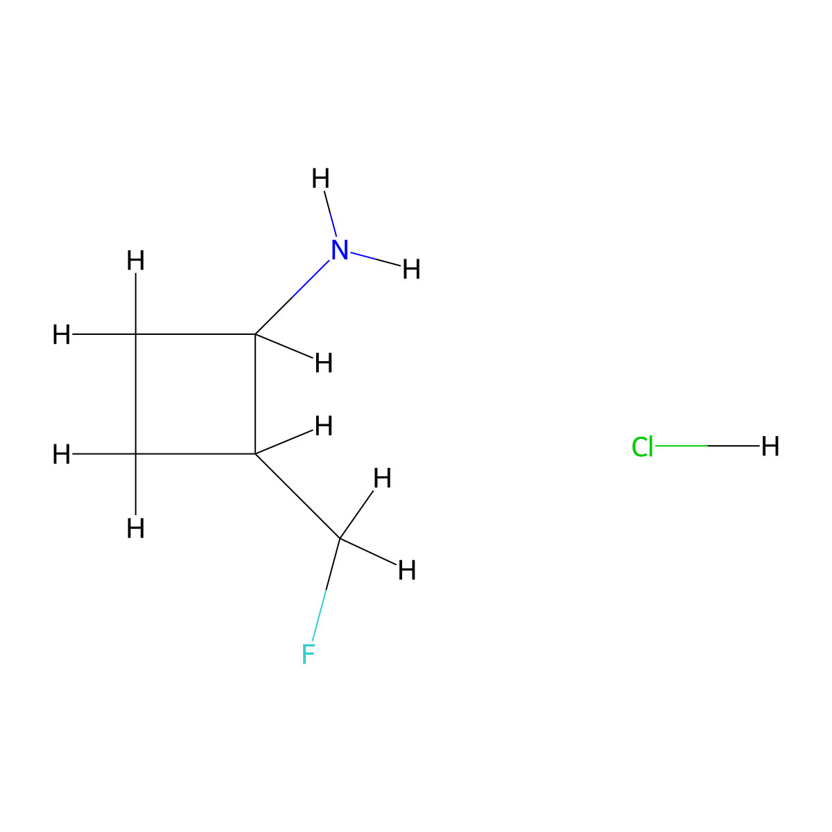 2-(Fluoromethyl)cyclobutan-1-amine hydrochloride molecular structure, CAS 2503206-91-3