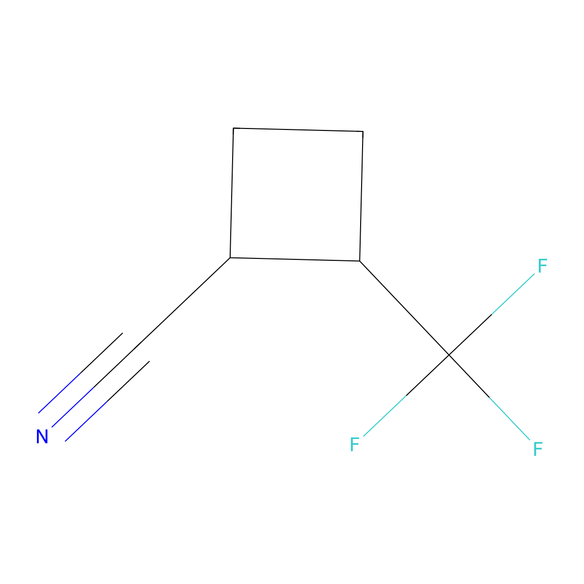 2-(Trifluoromethyl)cyclobutane-1-carbonitrile molecular structure, CAS 2503207-70-1