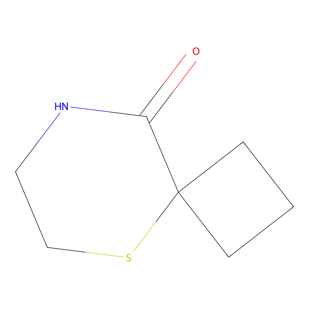 5-Thia-8-azaspiro[3.5]nonan-9-one molecular structure, CAS 2503208-23-7
