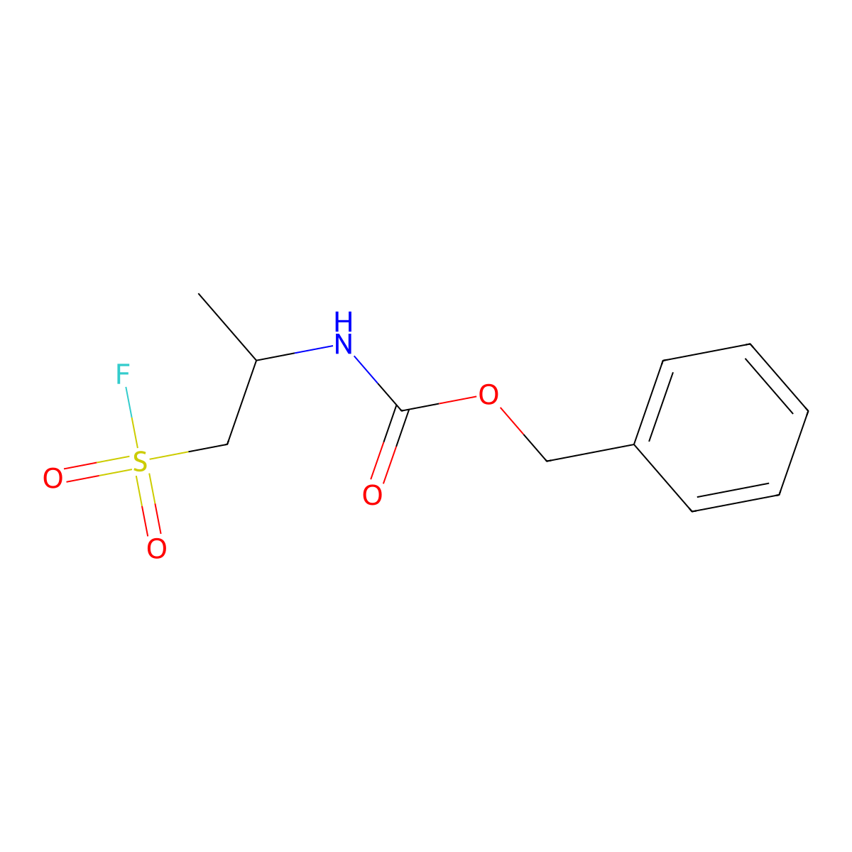 benzyl N-[1-(fluorosulfonyl)propan-2-yl]carbamate molecular structure, CAS 2503208-38-4