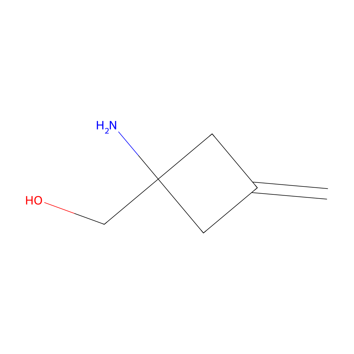 (1-Amino-3-methylidenecyclobutyl)methanol molecular structure, CAS 2503208-46-4