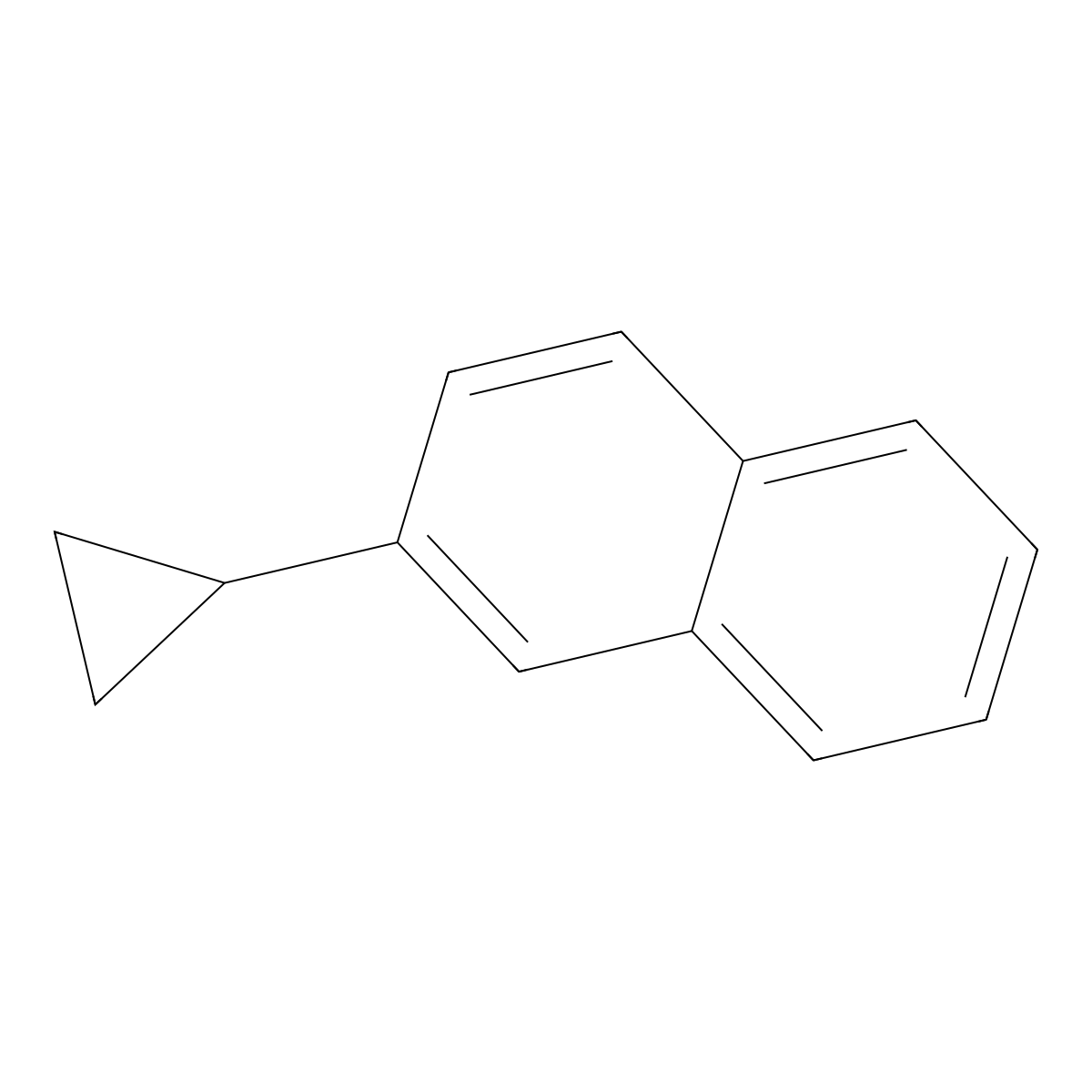 2-Cyclopropylnaphthalene molecular structure, CAS 25033-18-5