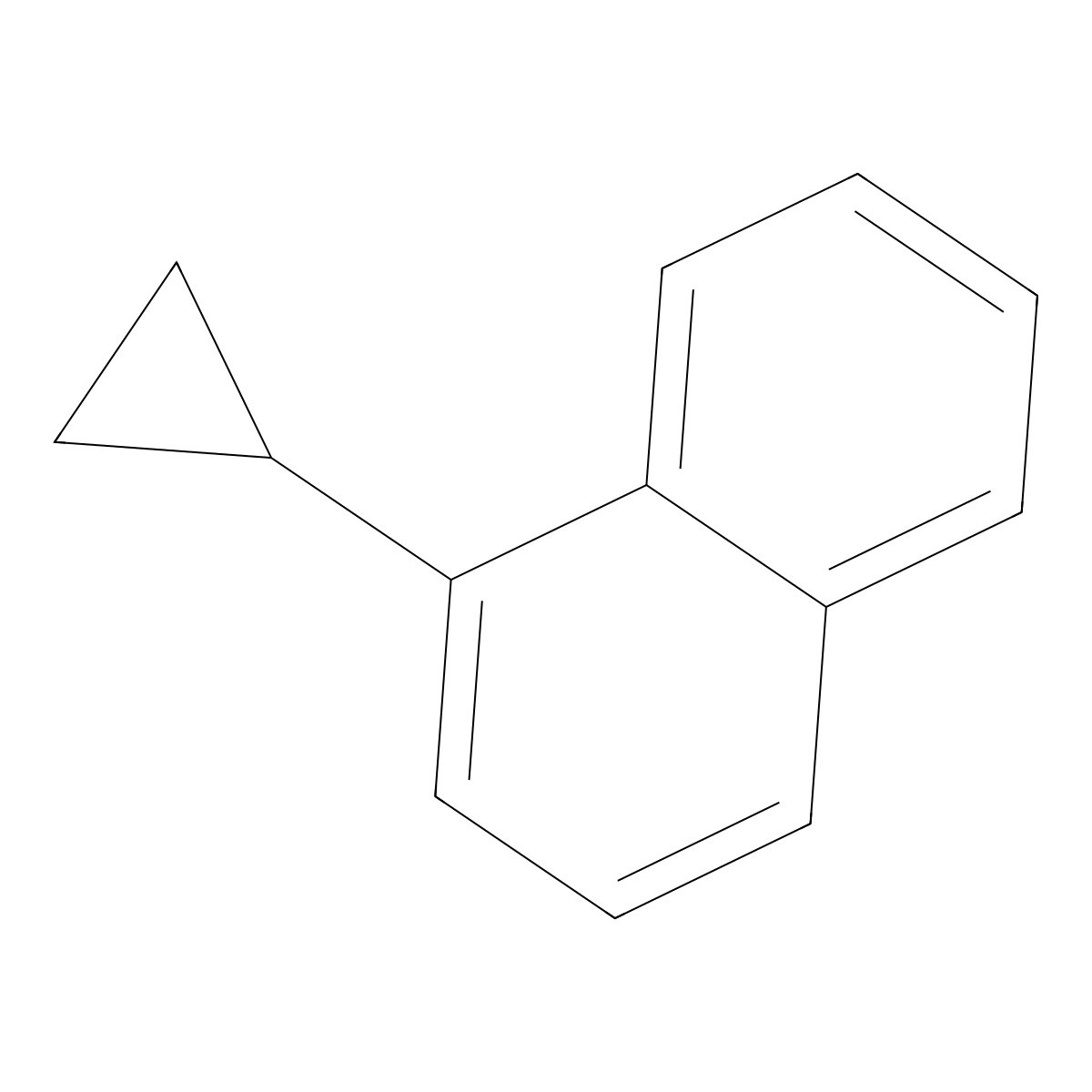 1-Cyclopropylnaphthalene molecular structure, CAS 25033-19-6