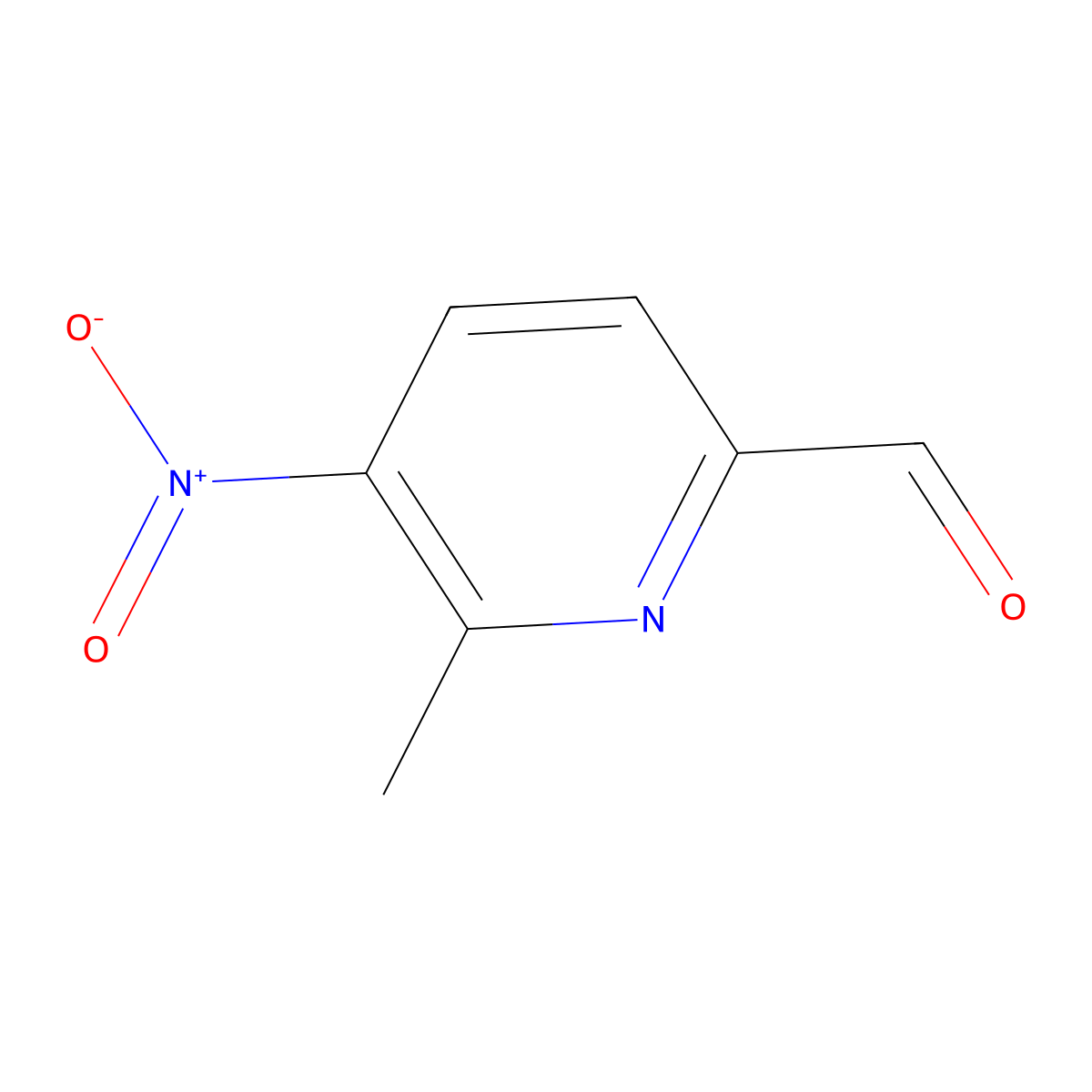 6-Methyl-5-nitropyridine-2-carbaldehyde molecular structure, CAS 25033-74-3