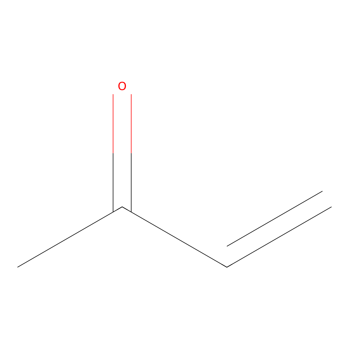 Methyl vinyl ketone molecular structure, CAS 25038-87-3