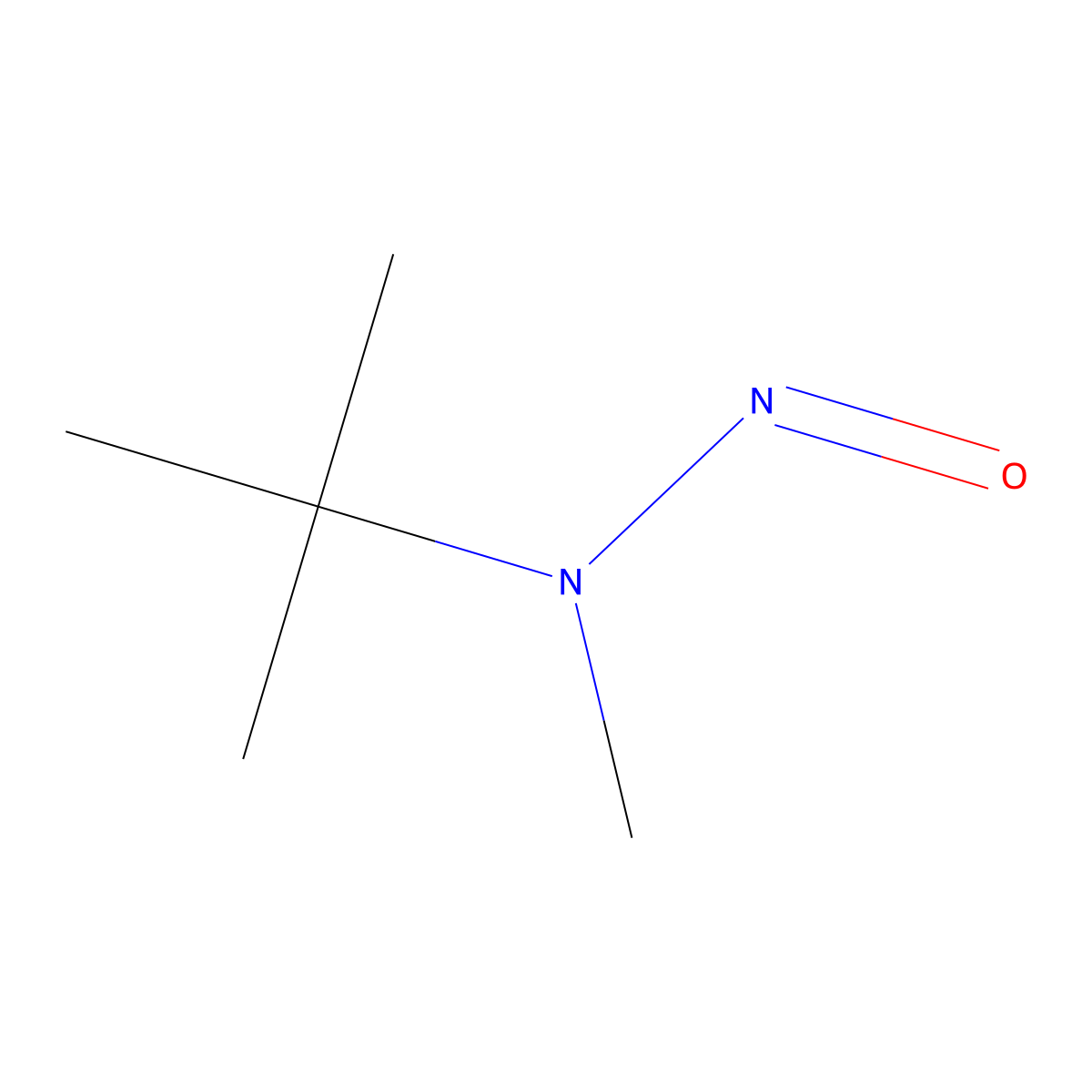 N,2-Dimethyl-N-nitroso-2-propanamine molecular structure, CAS 2504-18-9