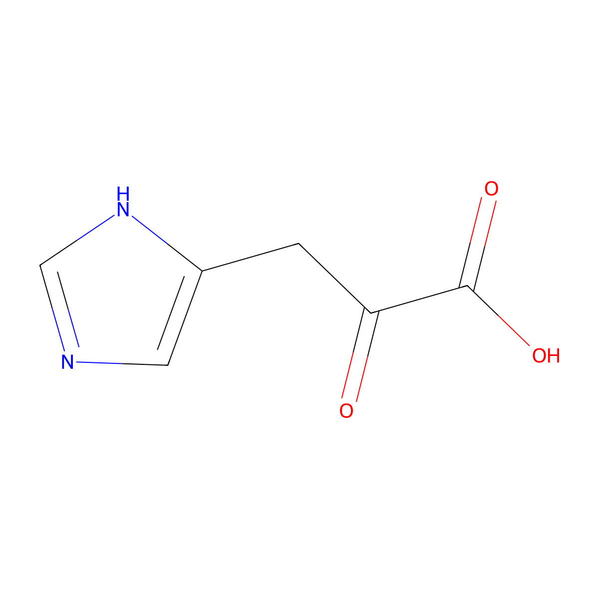 alpha-Oxo-1H-imidazole-5-propanoic acid molecular structure, CAS 2504-83-8
