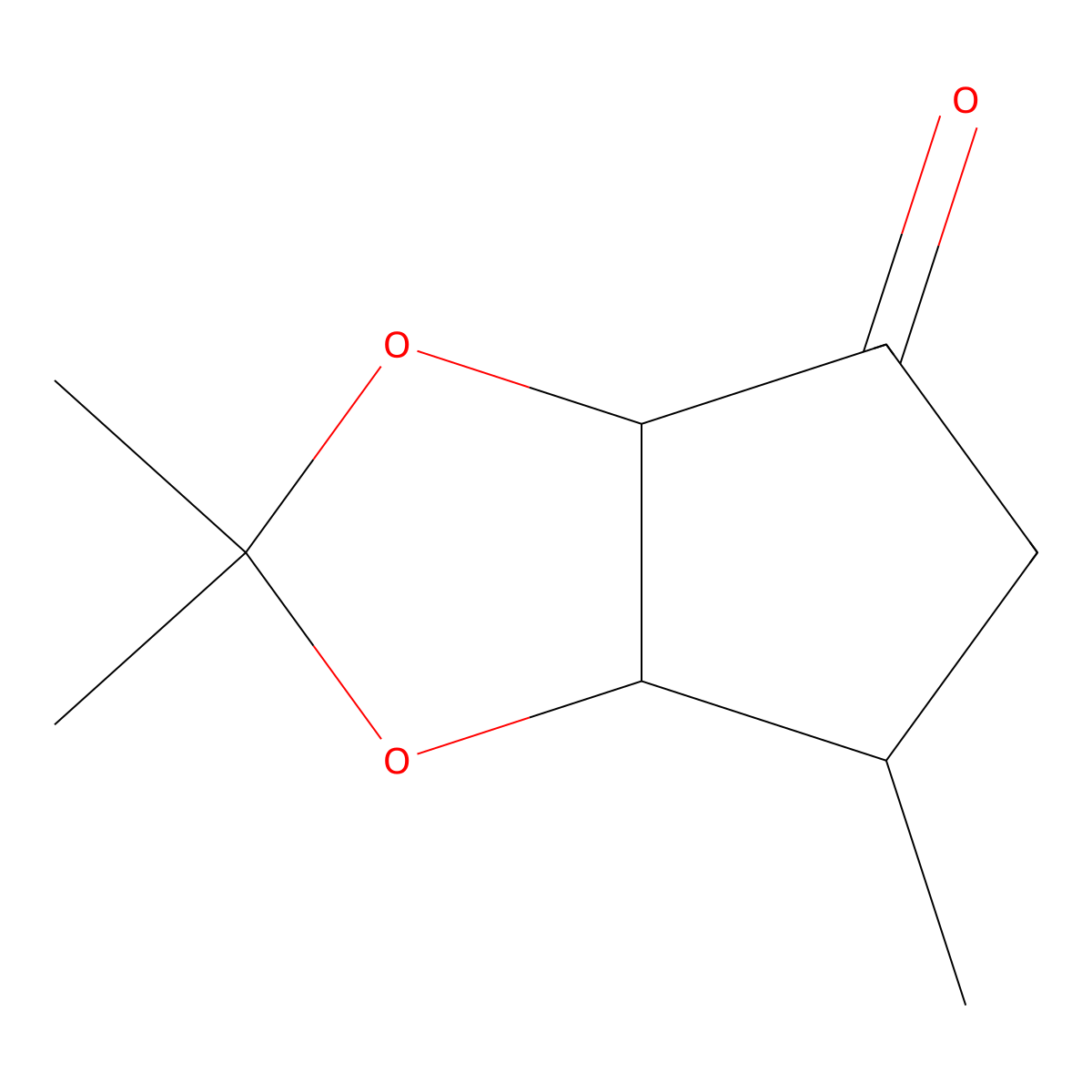 (3aS,6R,6aS)-2,2,6-trimethyl-3a,5,6,6a-tetrahydrocyclopenta[d][1,3]dioxol-4-one molecular structure, CAS 2504147-92-4