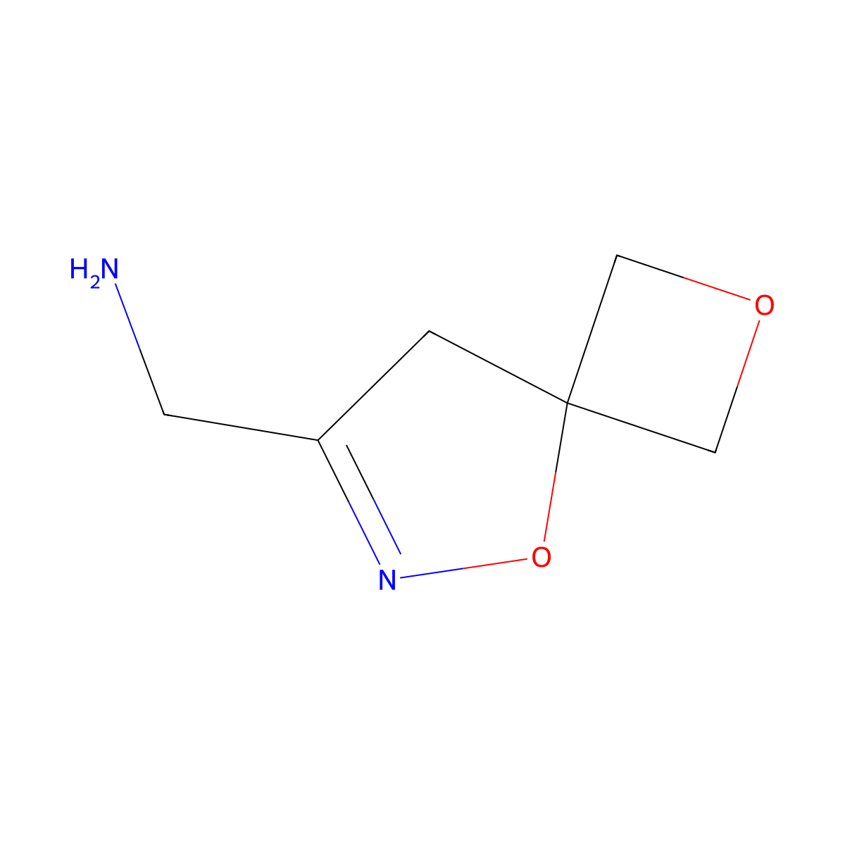 1-(2,5-Dioxa-6-azaspiro(3.4)oct-6-en-7-yl)methanamine molecular structure, CAS 2504166-72-5