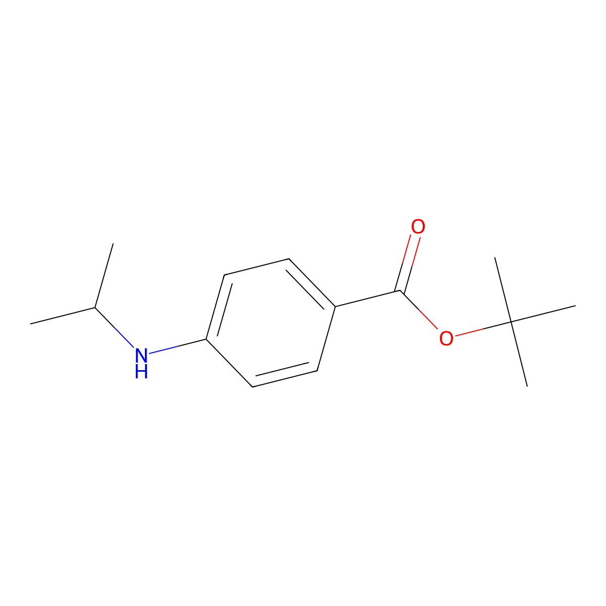 4-Isopropylamino-benzoic acid tert-butyl ester molecular structure, CAS 2504202-12-2