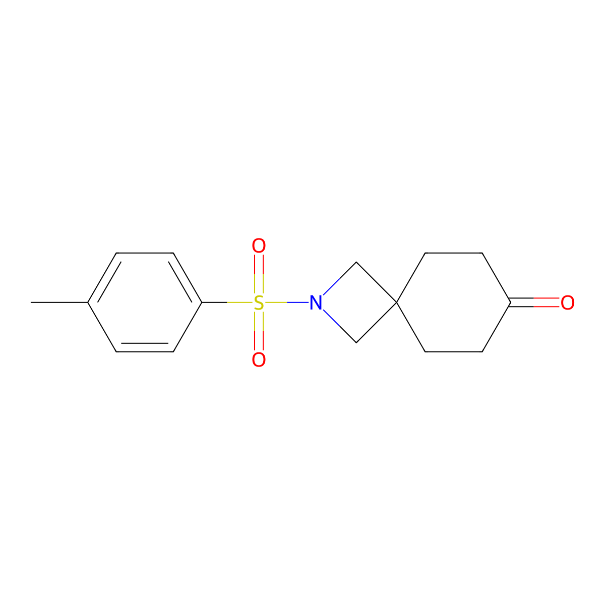 2-(4-Methylbenzenesulfonyl)-2-azaspiro[3.5]nonan-7-one molecular structure, CAS 2504202-74-6