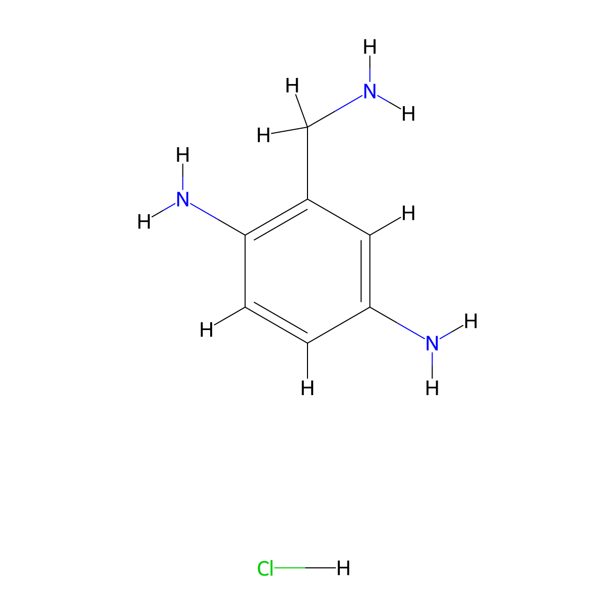 2,5-Diaminobenzylamine hydrochloride molecular structure, CAS 2504202-90-6