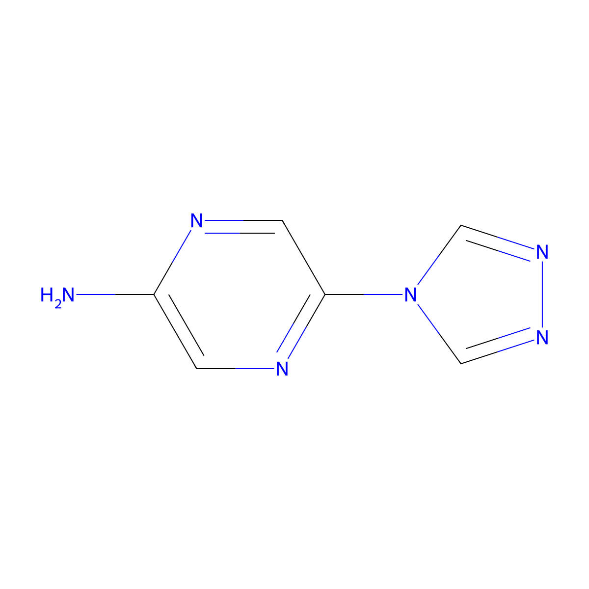 5-(4H-1,2,4-Triazol-4-yl)pyrazin-2-amine molecular structure, CAS 2504203-45-4
