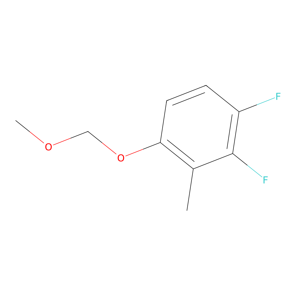 1,2-Difluoro-4-(methoxymethoxy)-3-methylbenzene molecular structure, CAS 2504204-26-4