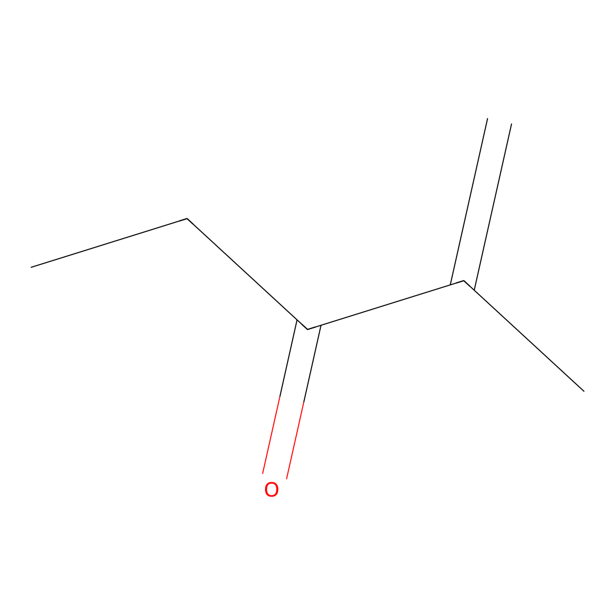 1-Penten-3-one, 2-methyl- molecular structure, CAS 25044-01-3