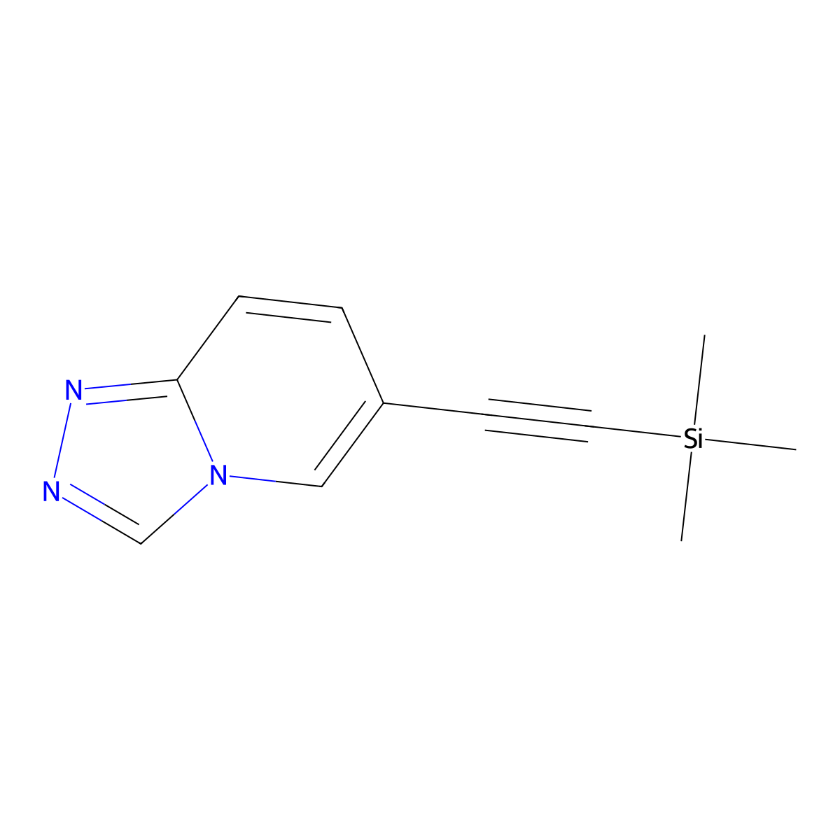 6-((Trimethylsilyl)ethynyl)-[1,2,4]triazolo[4,3-a]pyridine molecular structure, CAS 2504536-13-2