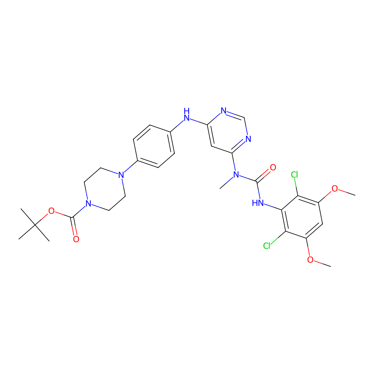 Infigratinib-Boc molecular structure, CAS 2504949-83-9