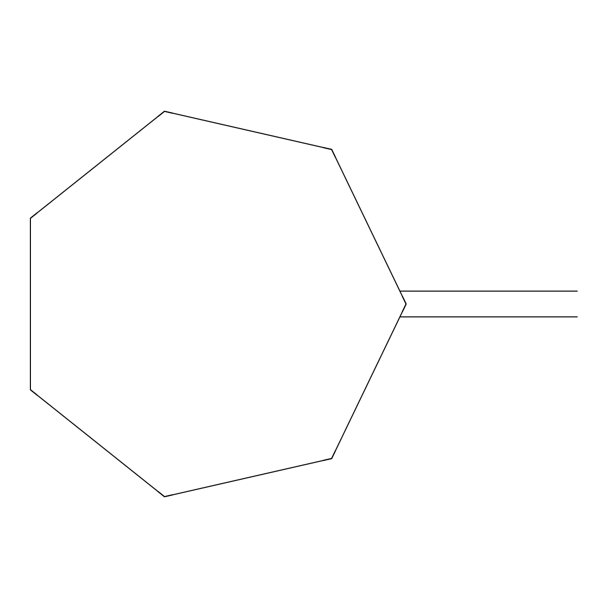 Methylenecycloheptane molecular structure, CAS 2505-03-5