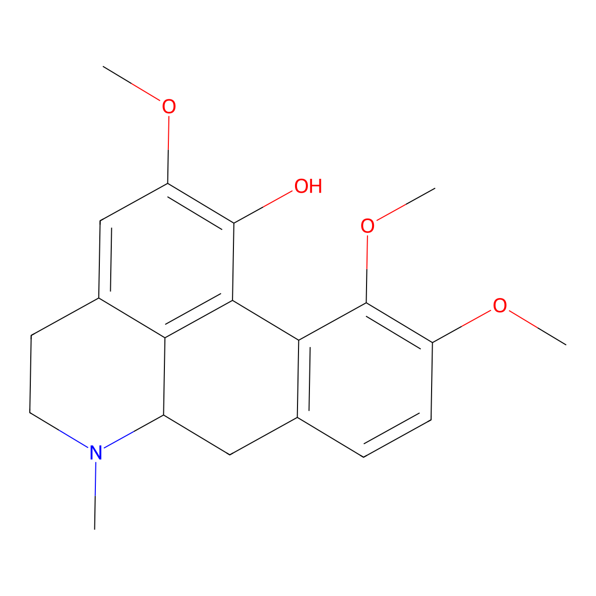 Corydine, (+-)- molecular structure, CAS 2505-56-8