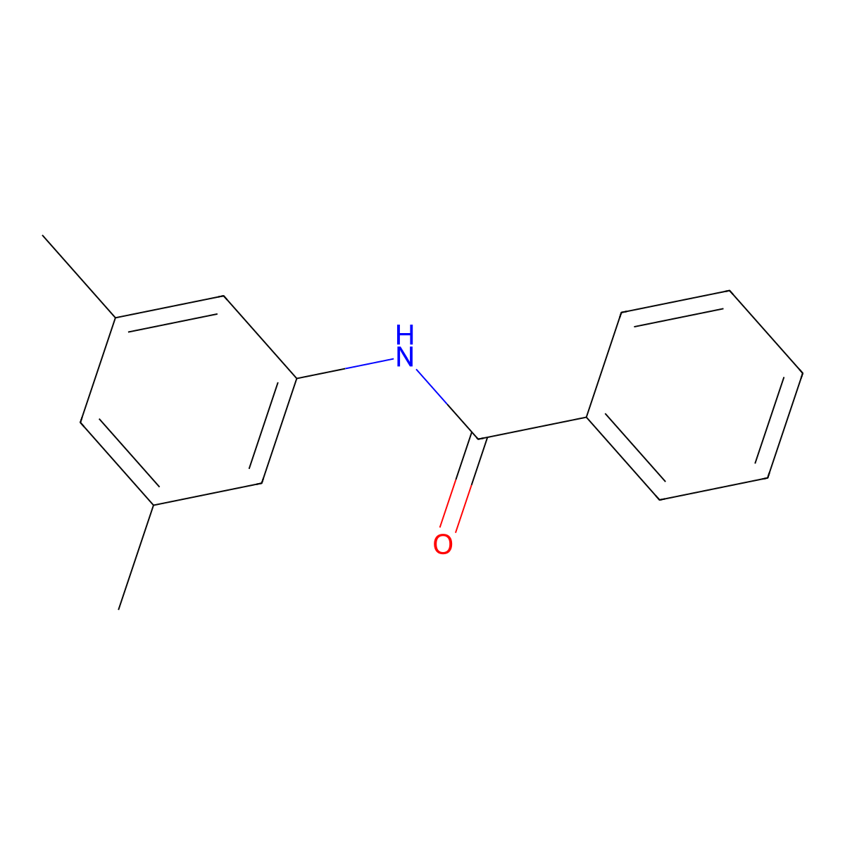 N-(3,5-dimethylphenyl)benzamide molecular structure, CAS 25050-22-0