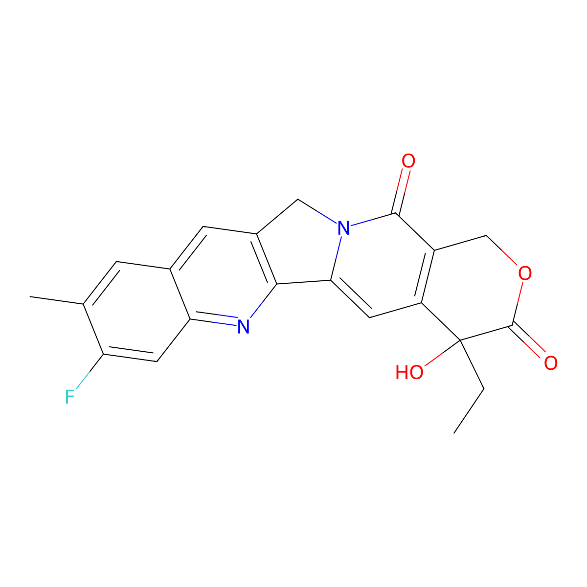 Decyclohexanamine-Exatecan molecular structure, CAS 2505045-51-0