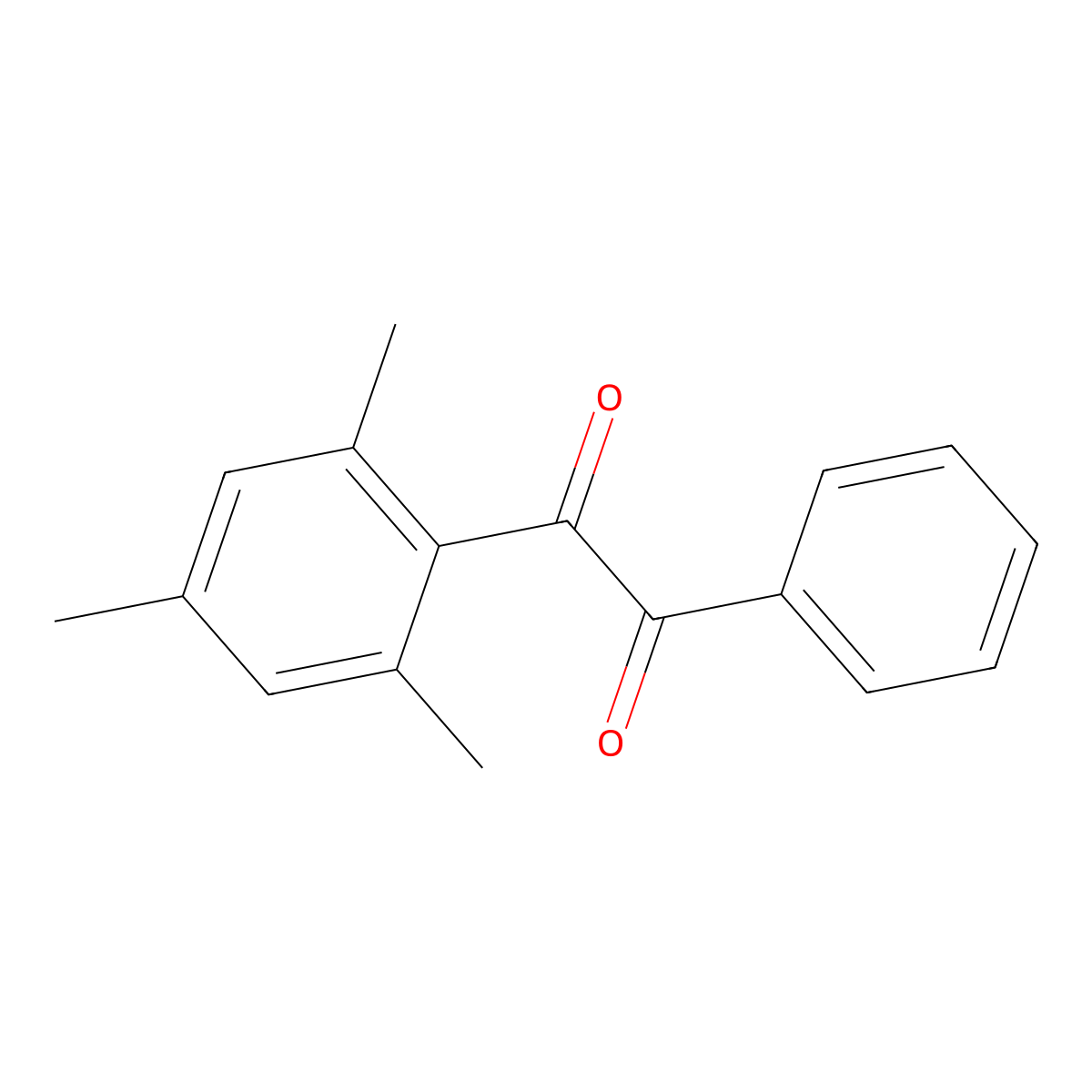 1-Mesityl-2-phenylethane-1,2-dione molecular structure, CAS 25056-07-9