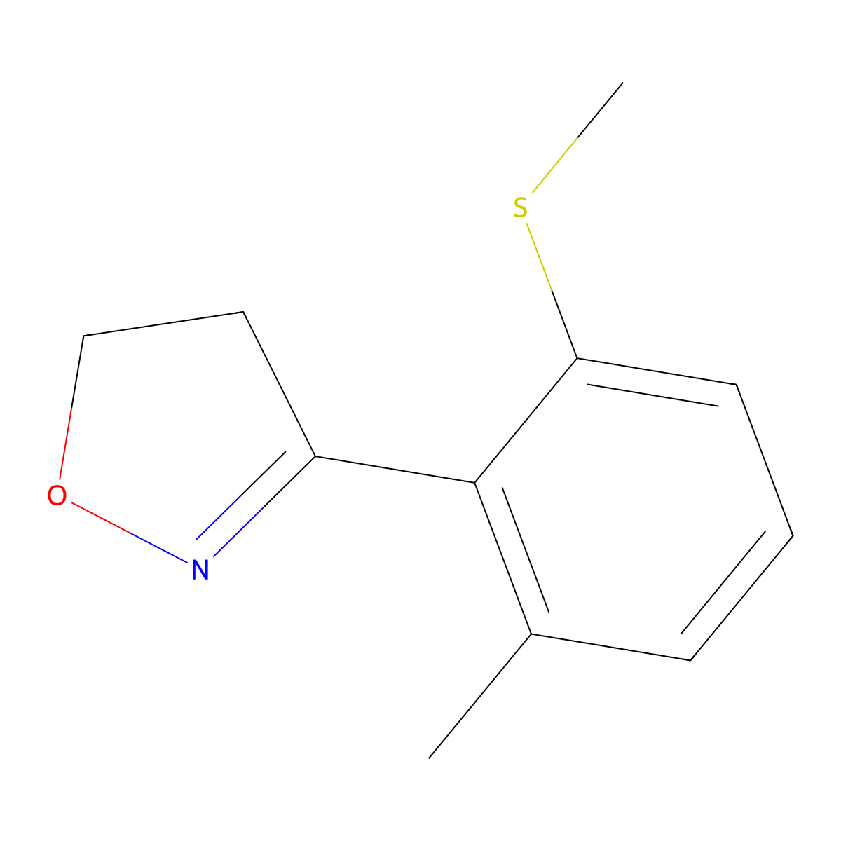 3-(2-Methyl-6-methylthiophenyl)-4,5-dihydroisoxazole molecular structure, CAS 250592-91-7