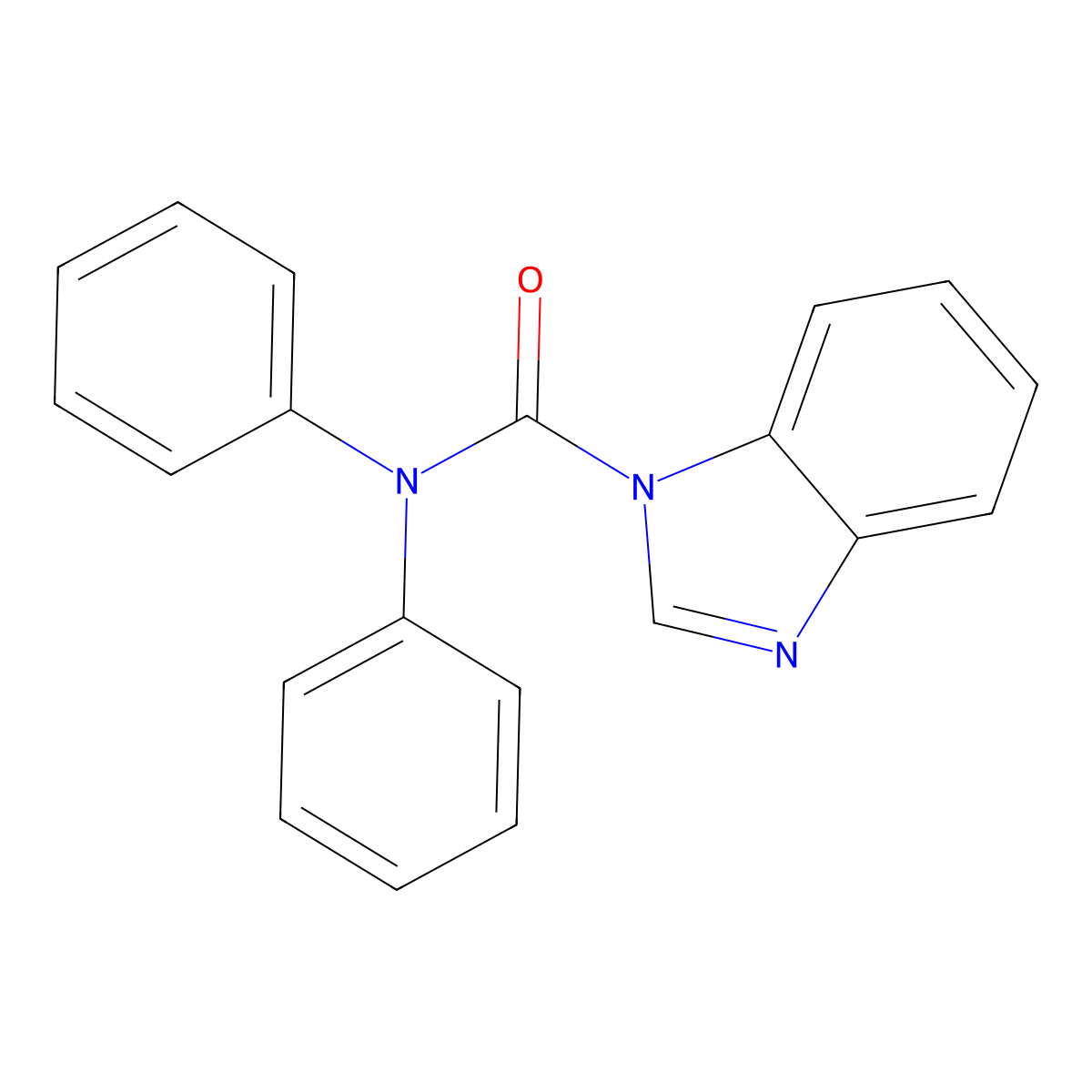 N,N-diphenyl-1H-1,3-benzodiazole-1-carboxamide molecular structure, CAS 2506-06-1