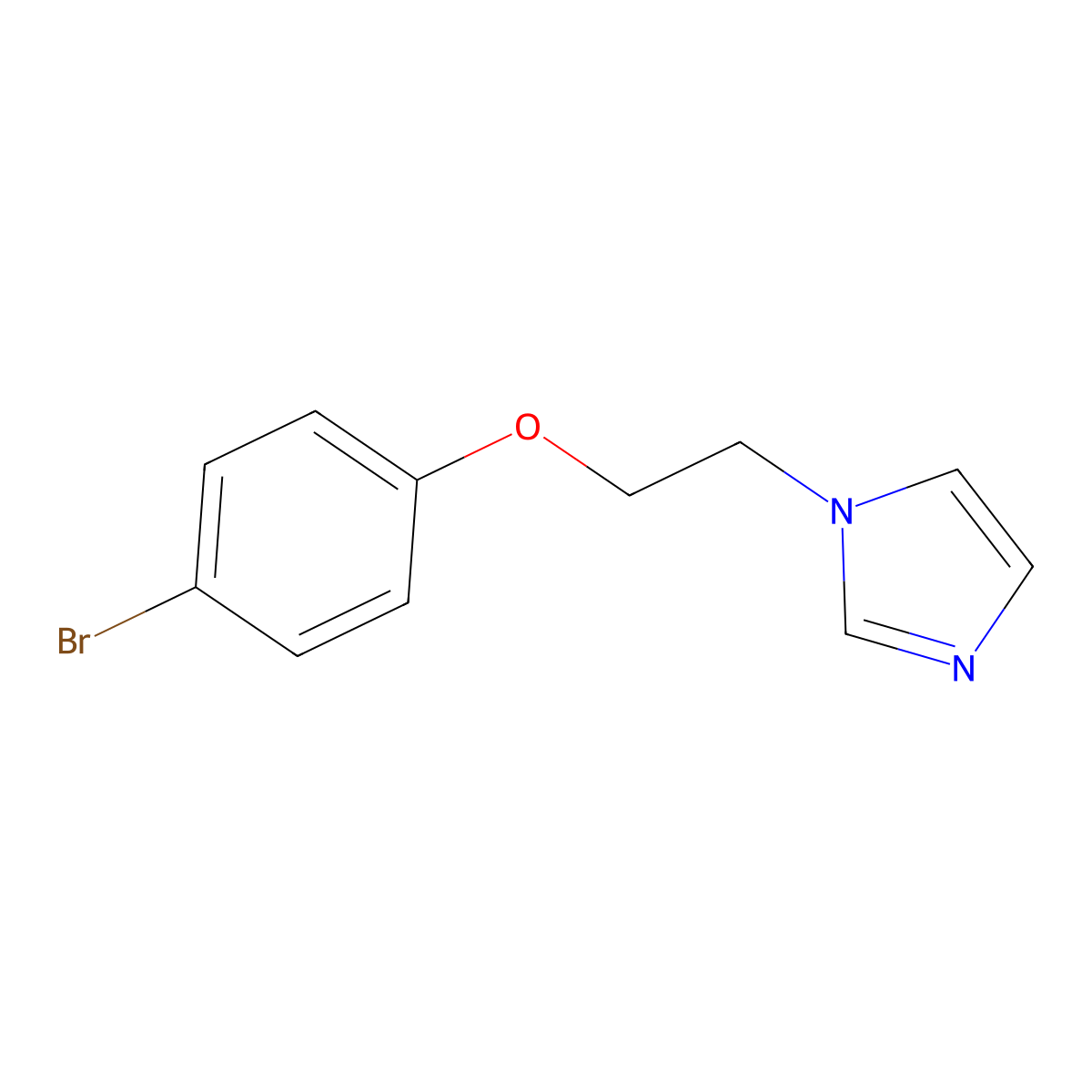 1-[2-(4-Bromophenoxy)ethyl]-1H-imidazole molecular structure, CAS 250600-43-2