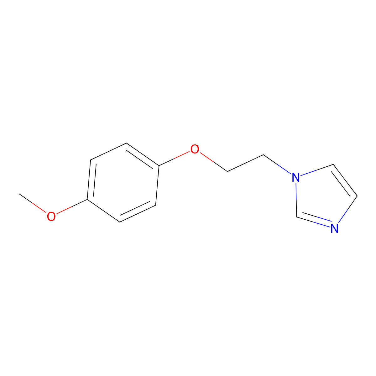 1-[2-(4-methoxyphenoxy)ethyl]-1H-imidazole molecular structure, CAS 250600-48-7