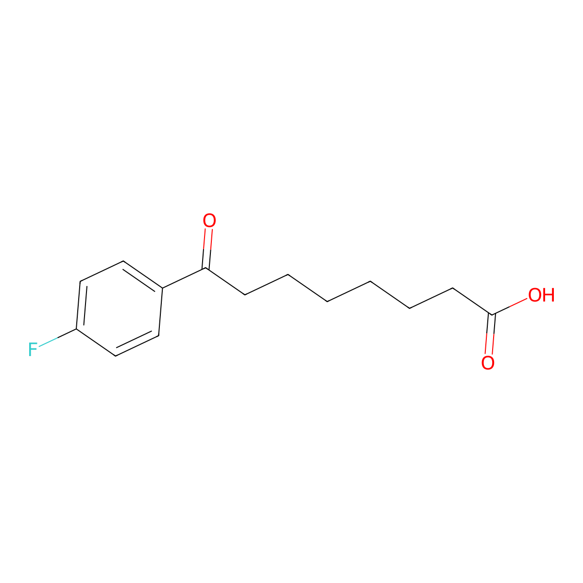 8-(4-Fluorophenyl)-8-oxooctanoic acid molecular structure, CAS 250603-11-3