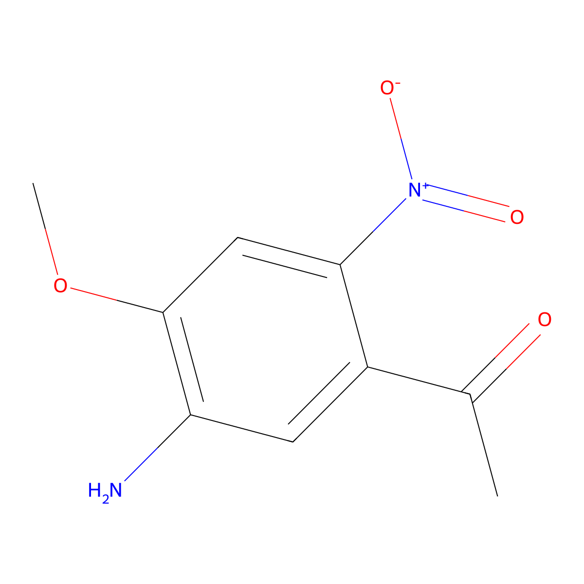 1-(5-Amino-4-methoxy-2-nitrophenyl)ethanone molecular structure, CAS 250610-60-7