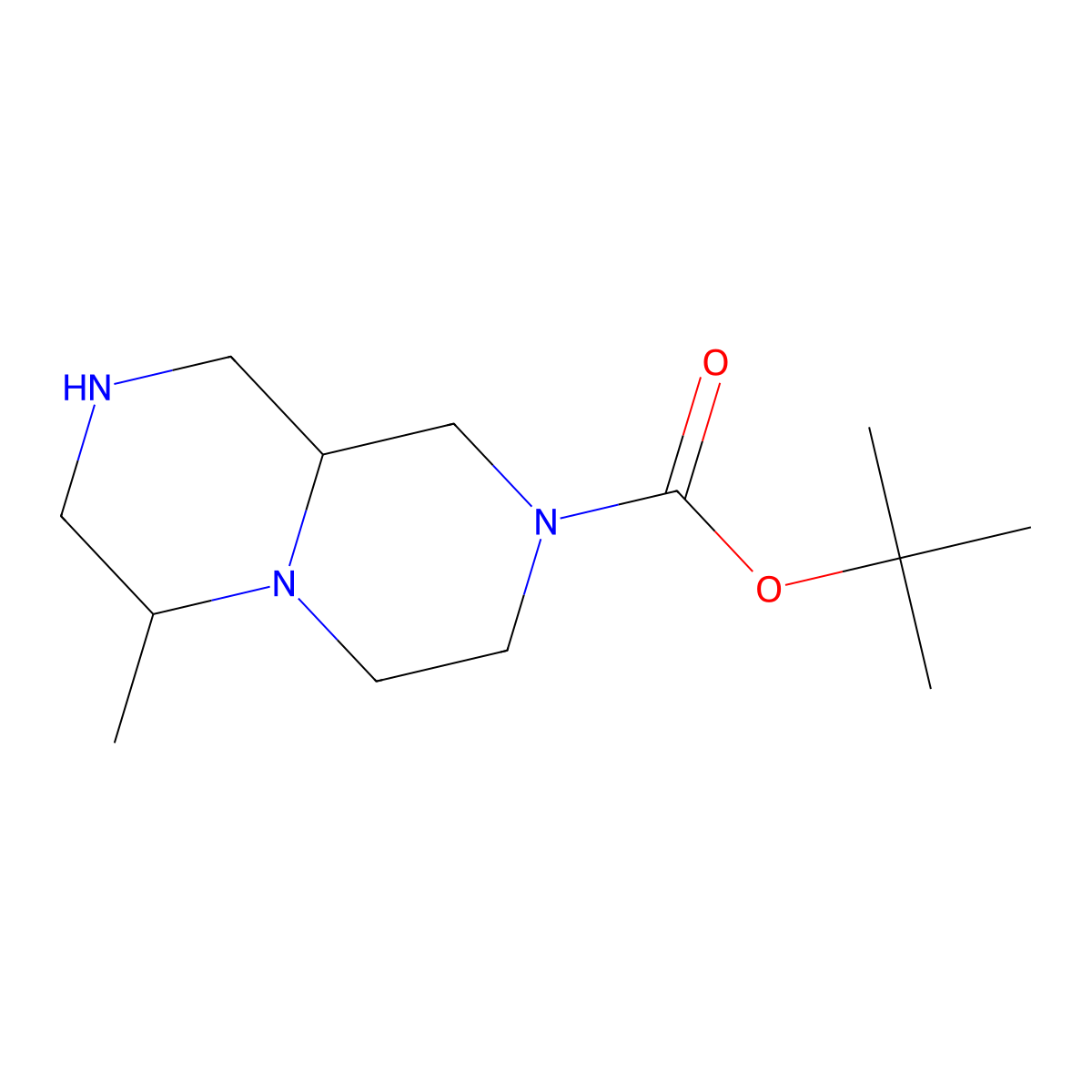 tert-butyl (6S,9aS)-6-methyl-1,3,4,6,7,8,9,9a-octahydropyrazino[1,2-a]pyrazine-2-carboxylate molecular structure, CAS 2506407-40-3