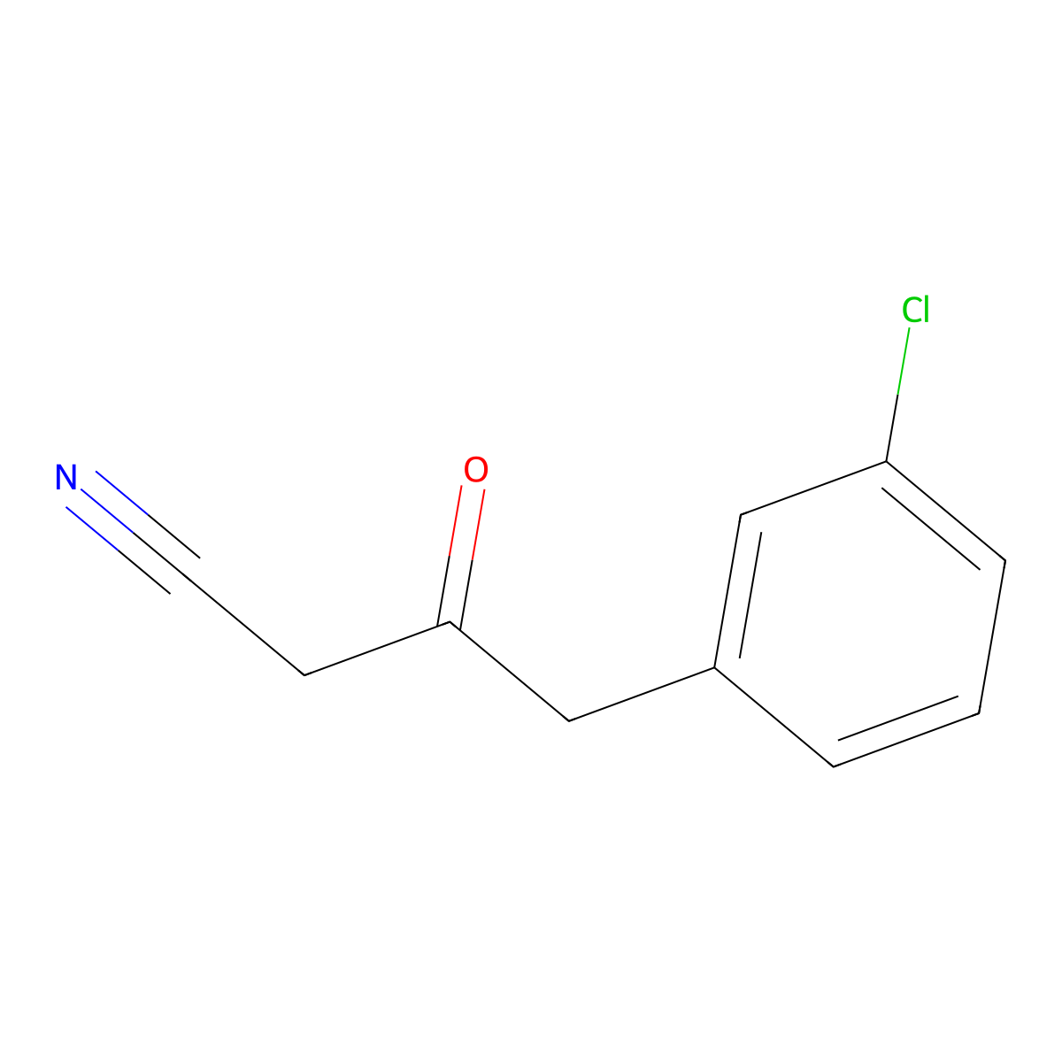4-(3-Chlorophenyl)-3-oxobutanenitrile molecular structure, CAS 250646-85-6